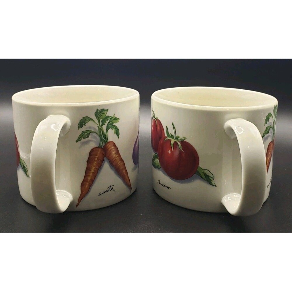 Tabletops Unlimited Fresh Veggies Soup Cup Mug Dishwasher, Oven, Microwave safe! - Picture 2 of 8